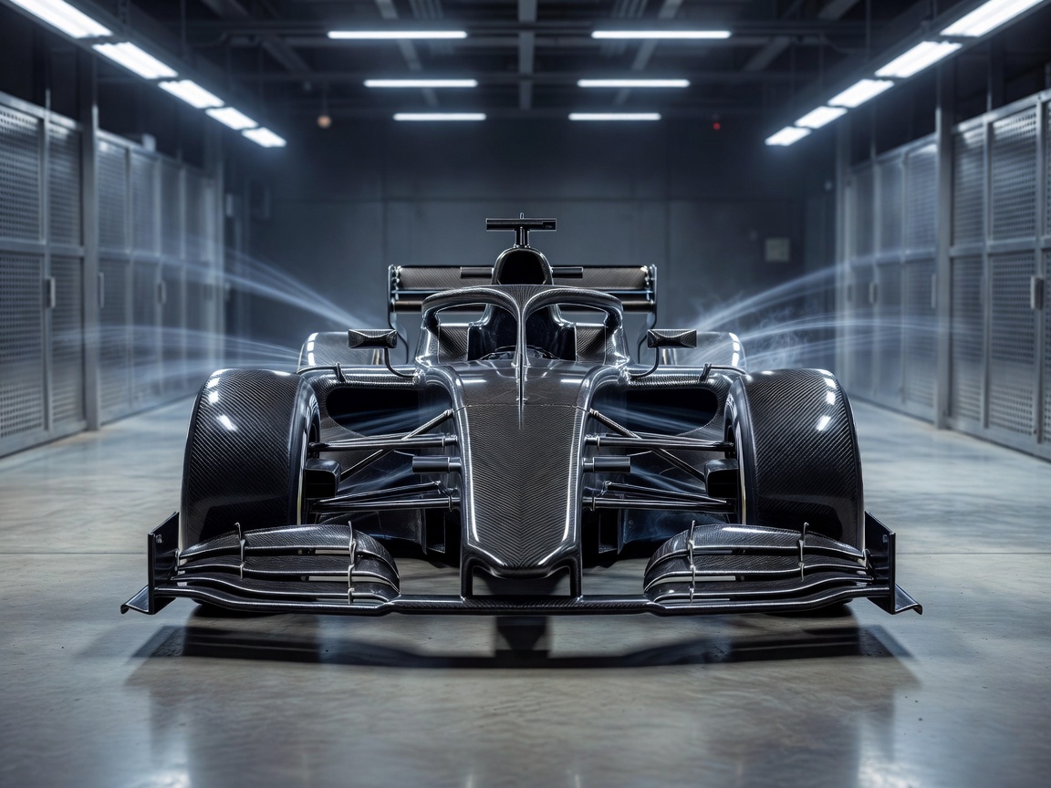 Feedbitbeacn T1100 carbon monocoque chassis and active venturi aerodynamic wind tunnel testing
