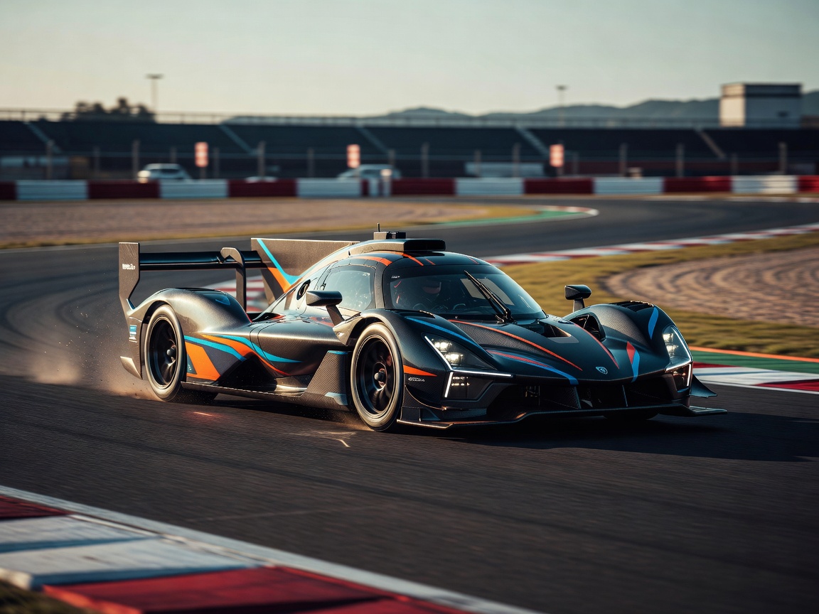Feedbitbeacn Aero GT track endurance hypercar on circuit