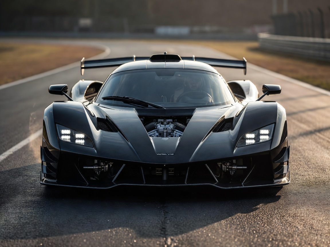 Feedbitbeacn Vortex V12 naturally aspirated hypercar front view